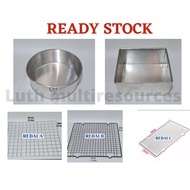 Loyang petak bulat segi empat aluminium square round mold marble redai loyang kek lapis 5 inci 6 inc