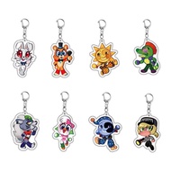 Sundrop FNAF New Acrylic Keychain Pendant Fan s Fun mica keychain Llavero Friends Kingring Accessori