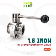 1.5 Inch Tri Clover Butterfly Valve