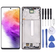 หน้าจอ LCD AMOLED ของแท้สำหรับ Samsung Galaxy A73ประกอบครบชุดพร้อมกรอบดิจิไทเซอร์ SM-A736B 5G