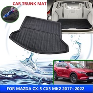 Car Trunk Mat For Mazda CX-5 CX5 CX 5 MK2 2017~2022 2019 Waterproof Protective Liner Trunk Floor Tray Mats Interior Accessories