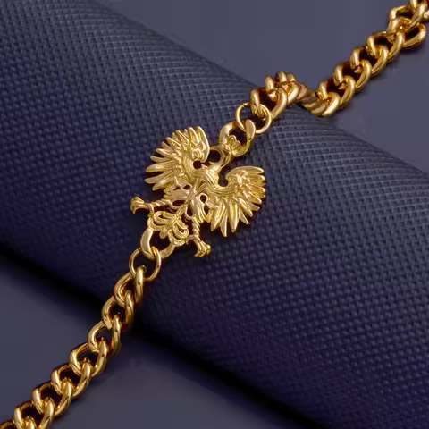Anniyo 18CM/7.8 Inch / Poland Eagle Bracelets Polish Jewelry #383506