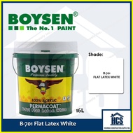 ∟ ◎ ▘ Boysen B-701 Flat Latex White 16L-Pail