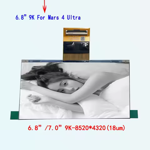 3D printer LCD ELEGOO Mars 4 Ultra 6.8 "/7.0" 9K-8520X4320 18um UV monochrome black and white screen