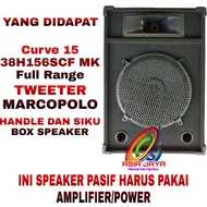 PAKET COMBO Speaker 15 inch CURVE 15 38H156SCF MK Full Range Plus Box