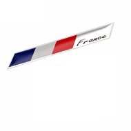 France F1 Flag Side Marker Fender Sticker French Logo Metal Badge Emblem