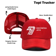 Special Mesh Trucker Hat for Indonesian Independence Day. 77th Anniversary of the Republic of Indone