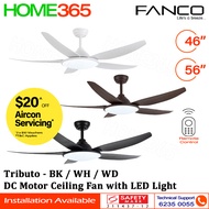 Fanco DC Motor Ceiling Fan with Remote Control &amp; LED Light 46" / 56" Tributo