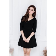 Black Dress Length 92 Cm Model Height 174