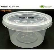 JECO-4-50 FC90 50pcs Round Container W7cm x H4cm