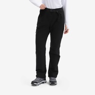 QUECHUA Women’s warm and water-repellent hiking trousers, SH500 - VENTIL CN - Black