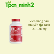 Dầu nhuyễn thể Bronson Antarctic Krill Oil 1000mg giúp chống lão hóa cải thiện trí nhớ tim mạch