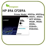 Evergreen HP 89A CF289A LaseJet Toner Cartridge 89A Black - M507dn M507x M507n M507x M258f M258c M25