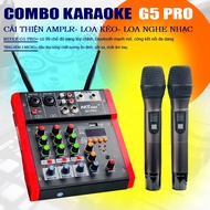 ( TẶNG KÈM 2 MICRO ) Bàn Trộn Mixer G5 PRO - 100 Hiệu Ứng Vang Reverb  Hát Nâng Tiếng Đỉnh Cao Hỗ Tr