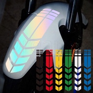 Motorcycle Reflective Arrow Stickers / Truck Car Anti-Scratch Safety Warning Decal / Tire Rearview Mirror Anti-collision Fluorescent Sticker / Moto Fender Accessories