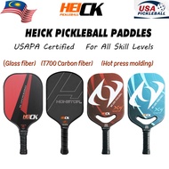 HEICK Pickleball Paddle Set T700 Carbon Fiber USAPA Certified with Free Balls【COD Available】匹克球拍