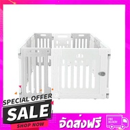 ส่งฟรี ส่งเร็ว คอกกั้นสุนัขเพ็ทโฮม HOSTAIL ไซซ์ S สีเทา/ขาว ส่งจาก กทม.*