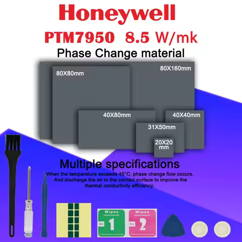 Honeywell PTM7950 Phase Change Pad 8.5W/mk Thermal Grease Material Laptop/CPU/GPU Heatsink cooling T