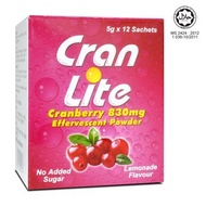 CRAN LITE EFFERVESCENT POWDER (12's SACHETS) [EXP:08/2026]