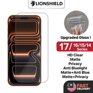 LionShield iPhone 17 Pro Max / 17 Pro / 17 / 17 Air / 16 Pro Max / 16 Pro / 15 / 14 Plus Screen Prot