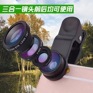 Universal Handy Tool Mobile Phone Lens Wide-Angle Macro Fisheye Three-in-One Set SLR Camera External