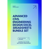 Advanced civil engineering design excel spreadsheets bundle set