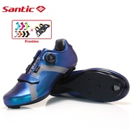 Santic รองเท้าปั่นจักรยานผู้ชายรองเท้าขี่จักรยานรองเท้าเข้ากันได้ SPD จักรยานรองเท้าระบายอากาศรองเท้าจักรยานผู้หญิง KS20019