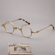 [Mortal] Retro Small Round Frame Republican Style Glasses Round Frame Myopia Glasses Thick Ring Prin