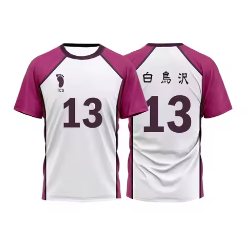 Haikyuu Jersey 3D Print Kid T-shirts Japanese Anime Cosplay Shiratorizawa Academy Volleyball Uniform
