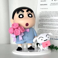 [Genuine] Crayon Shin-Chan Romantic Bouquet Series Medium Size Figure Doll Girl Birthday Crayon Shin