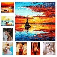 LIN P1 custom  40X50CM painting by numbers DIY oil painting Framed  paint by number dance girls beau