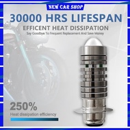NEWMotorcycle Headlight LED Bulbs Two-color T19/H4/H6 LED Headlight Bulb White+Yellow