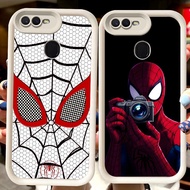 H64 Spider-Man White Casing for OPPO F9 A12s A5S A1K A5 A3S A12E A7 A12 F7 F5 Pro A11K