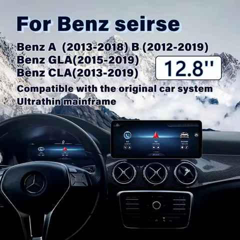 12.8 Inch Qualcomm 685Android 14 Car Carplay Screen for Mercedes a W176 B W246 CLA C117 GLA GLK 2012