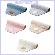 FL Soft Baby Sweat Absorbent Towel Bandana Drool Sweat Cloths for Infant 0-3Year Baby Activity Hooded Cloths Natural Cot