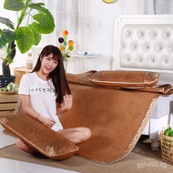 Double-Sided Factory Direct Sale Rattan Mat Soft Three-Piece Set Foldable Rice Cooling Mat1.81.5Ice 