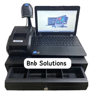 Full set Pos System set laptop Runcit / restoran