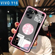 HP [A16] Vivo Y16 Glitter Glass Softcase / Case Vivo Y16hp Vivo Y16 Mobile Phone Case/ Vivo Y16 Case