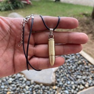 Kalung Selongsong Peluru / Gun Bullet Pendant Necklaces Submachine Gun Pistol Polished Ammunition Gu