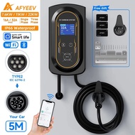 AFYEEV 11KW/22KW New Type2 IEC62196-2 16A/32A EV Charging Station 7.6KW Electric Car Wallbox Charger