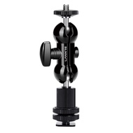 Lanxire Magic Arm Multi-Function Double Ball Head with Cold Shoe Mount and 1/4" Screw for Camera, Mi