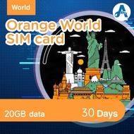 Worldwide 全球上网卡 Orange Holiday 20GB SIM Card / 4G/LTE/5G