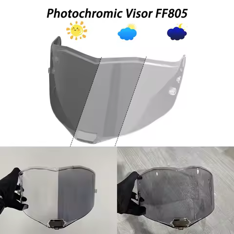 For LS2 FF805 Thunder Motorcycle helmet Photochromic Visor Anti-UV PC visor Lens FF805 hromic Smoke