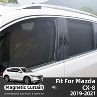 Car Windshield Sunshade For Mazda CX-8 CX8 CX 8 2018-2023 Car Side Window Sunshade Windshield Magnet