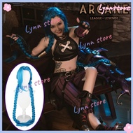 Pow-Pow Cosplay Costume Arcane：League of Legends JINX Cosplay Costume+Wig+Shoes Set Anime Carnival P