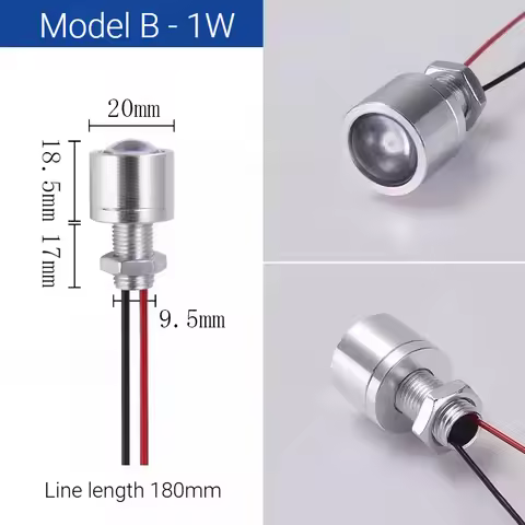 DC5V DC12V DC24V Ultra-thin Small Light 1W High Brightness Small Bulb Equipment Modification Lightin