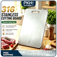 Cutting Board, 316 Stainless Steel Chopping Board, Double-sided Food-Grade Cutting Board Thickened