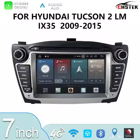 CHSTEK Carplay Android Car Radio For Hyundai IX35 Tucson 2 LM 2009-2015 Bluetooth Navigation GPS WIF