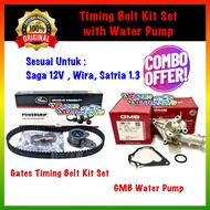 Proton Saga 12V, Iswara, Wira 1.3, 1.5 GATES Timing Belt Kit + GMB Water Pump SET viton oil seal 100