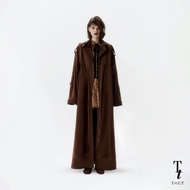 TandT - BERKLEY II COAT - DRAWSTRING WAISTBAND SUEDE PARKA COAT เสื้อโค๊ทกันหนาว คอปกตัวยาวแขนยาว ผ้